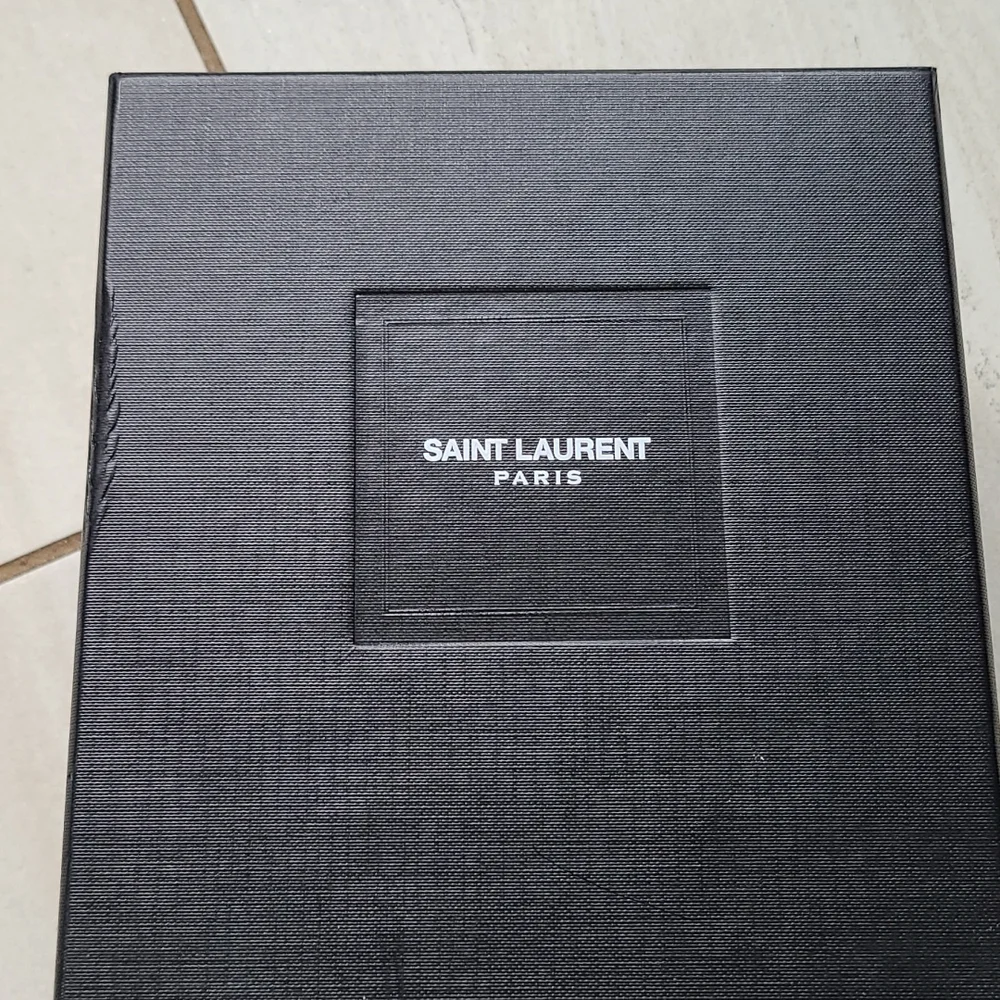 🥰KEEPING🥰 YSL Saint Laurent Flats Python Embossed Leather [size 37] - Picture 9 of 10